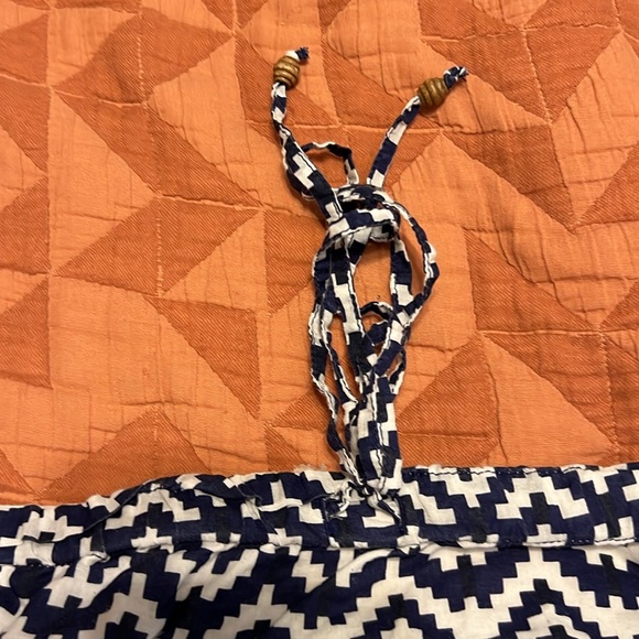 Gap Chevron Cotton Maxi Dress Size Large - Picture 8 of 11